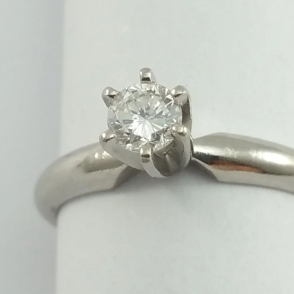 Exquisite IR/PT Solid Platinum Engagement Wedding Ring Band With Diamond
